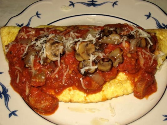 Sausage & cheese omelet.JPG