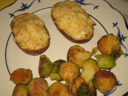 Stuffed potatoes and sprouts.jpg