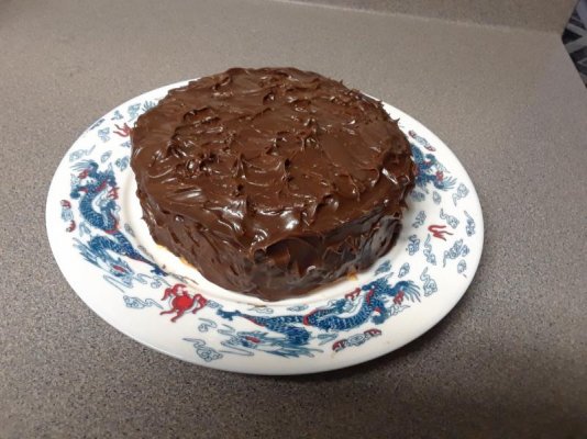 Chocolate frosted yellow cake.jpg