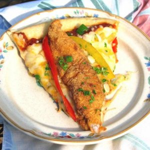Catfish Pizza Slice