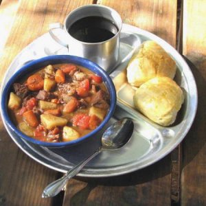 Stew, Biscuits, Coffee For A Chilly Afternoon....