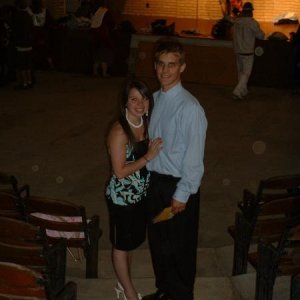 Bethany and he fiance at graduation