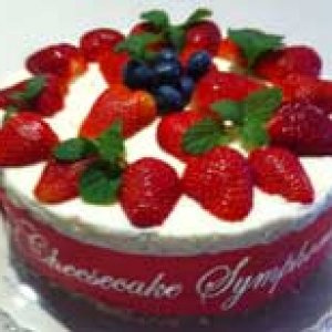 Baked strawberry Cheesecake