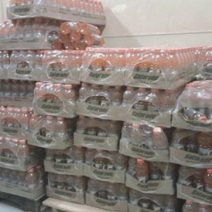 This is 2 days worth of Gatorade for soldiers.