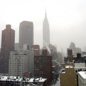 This was taken in 2003 from our roof during our winter blizzard.