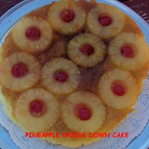 This was the first pineapple upside down cake I ever made.  I was SO surprised when it came out perfectly.