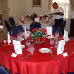 VIP Dinner table settings