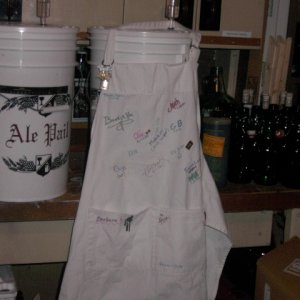 This is the batch of beer that got made while I had the apron...