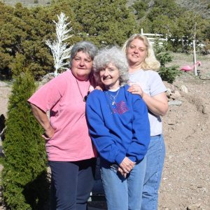picture of the 3 of us at DeAnna's ranch in Sparks, NV 4/26/06