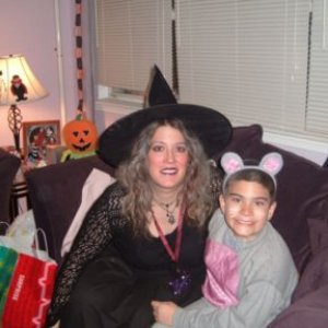 This is me and my son halloween a few years ago..he went as my mouse...