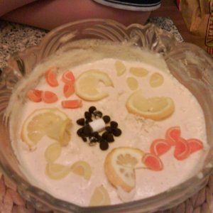 This a quick lemon mousse made by one of my year 7 students (11/12 years old)