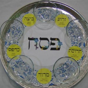 The Seder Plate before the elements were added.