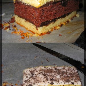 I have imagined the recipe, inspirated by an industrial cake !