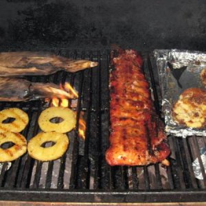 Grilled Pineapple Ribs Dinner