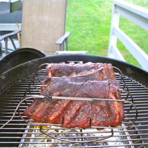 Hickory smoked St. Louis ribs