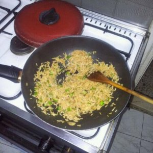 Rice with vegetables and soy souse ( Healthy - fat free )