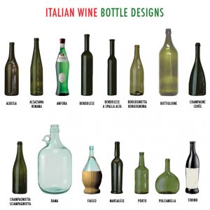 Italian wine bottles