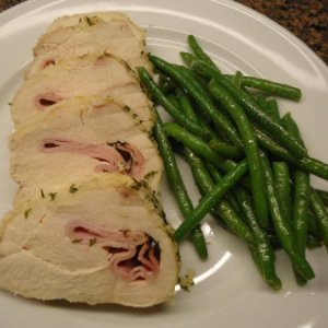 Stuffed Chicken Breast with Ham and Cheese