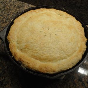 My homemade Meat Pie with a scratch THICK savory crust