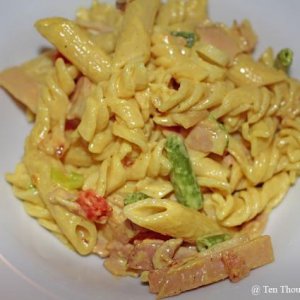 Whats on Hand Creamy Curry Pasta