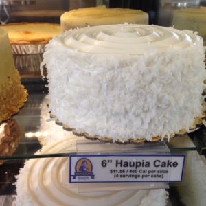 Napoleon's Bakery Haupia or Coconut Pudding Cake
