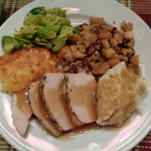 Thanksgiving Dinner Plate 2018