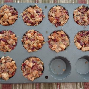 What to do with leftover Thanksgiving Stuffing? Make Stuffin' Muffins.