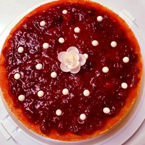 Cranberry  cheesecake