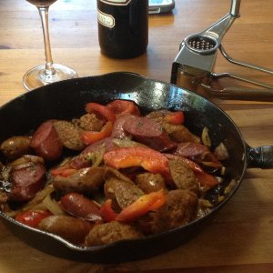 Sausage w/ onions and peppers