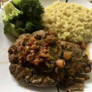 Osso Buco and Risotto Milanese