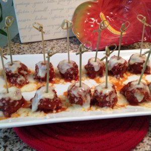 Cocktail sized Meatballs Parmesan
Great anytime!