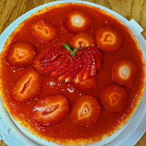 A Strawberry cheesecake