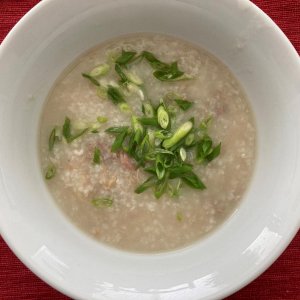 A nice big bowl of Jook or Congee for breakfast is so comforting.