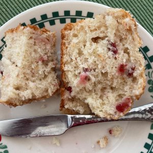 Orange & Cranberry Muffins, from a mix