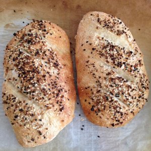 No-Knead "Everything" Bread