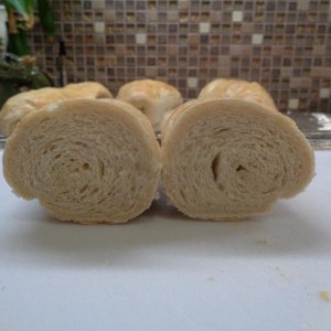 My SIL's recipe for Italian Bread, cut open, NICE!