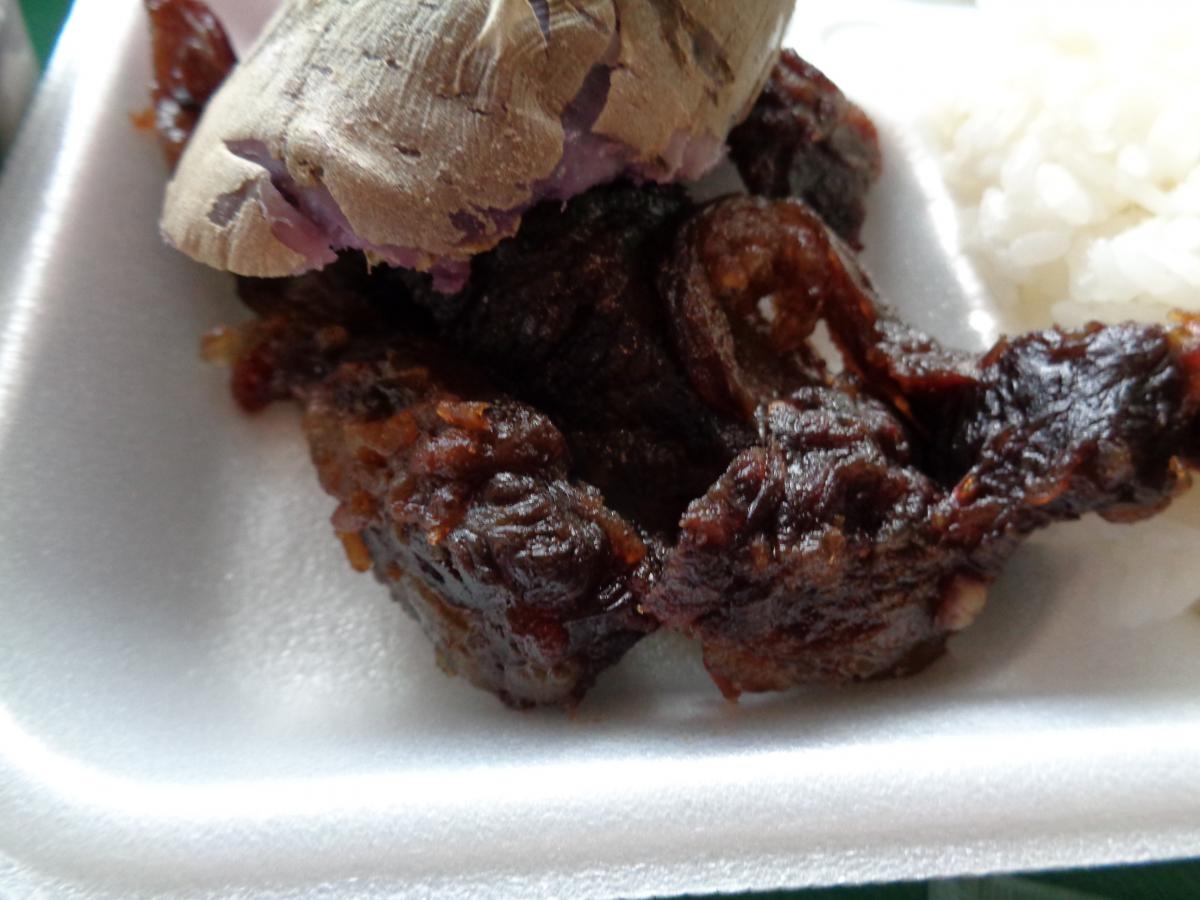 At Young's Fish Market in Kalihi, Pipikaula, think Beef Jerky, but WAY BETTER!!!