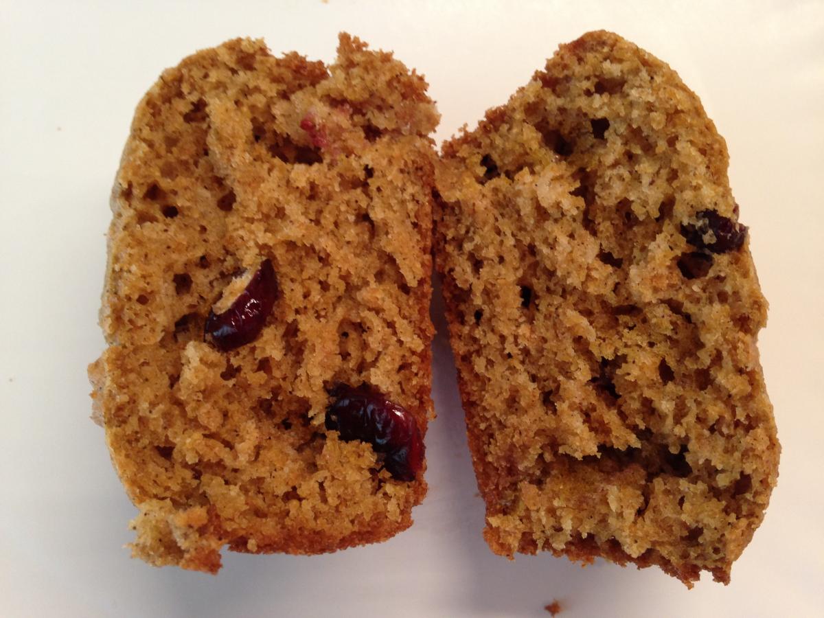 Bran Muffins with dried Cranberries