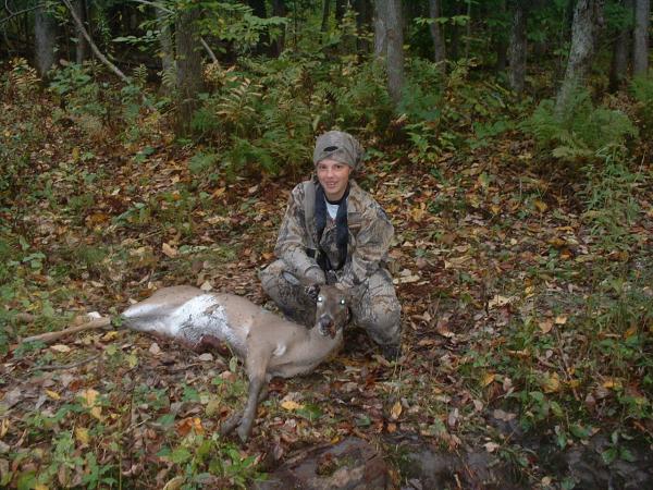 Daughter Lea 15 years old first deer during archery
