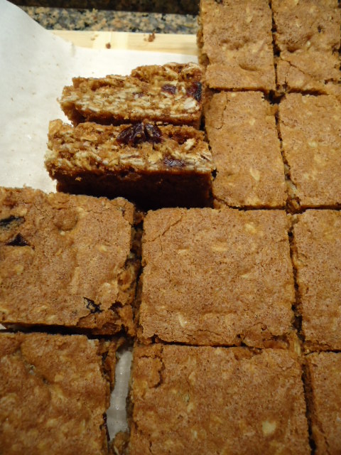 dried cherry oatmeal cookie bars