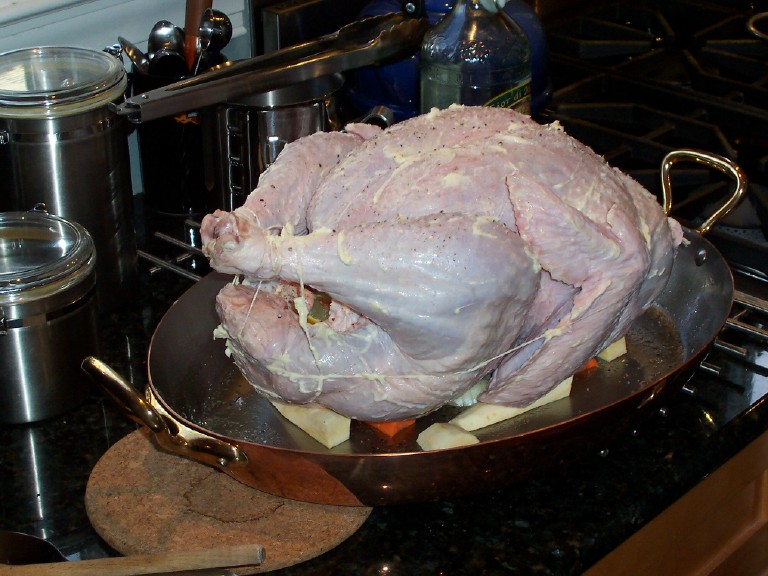 free range turkey dressed to roast, Thanksgiving 07