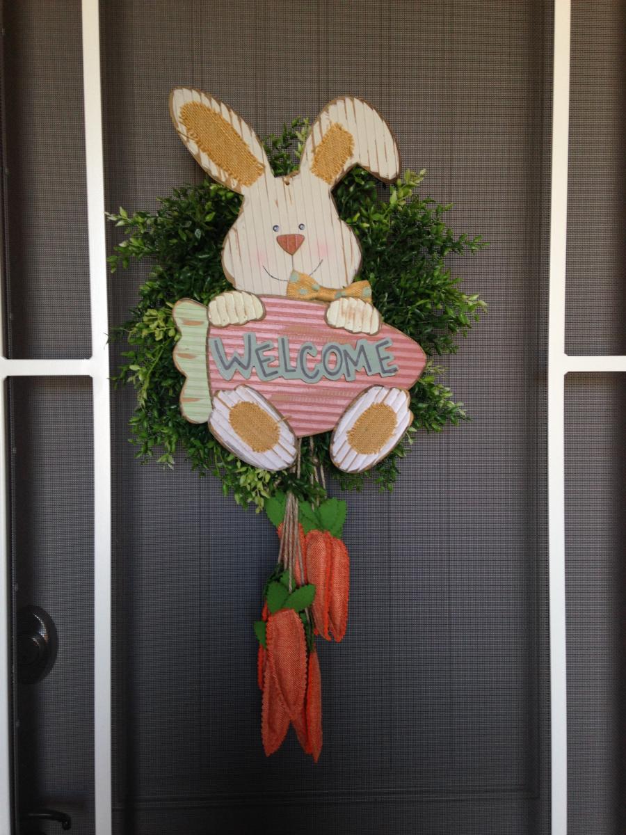 Happy Easter Door Wreath