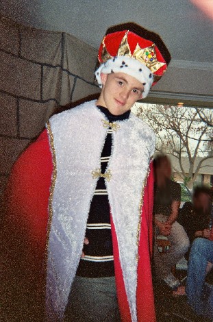 He was crowned king and was the happiest person alive that day!