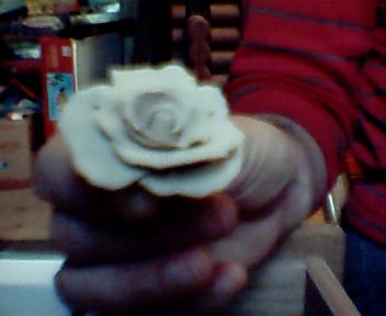 I used home made playdough to practice my flower making with.  Now it's time to try it with gum paste or fondont.