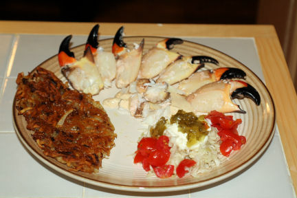 joe stone crab meal