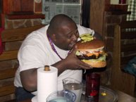 Large Burger & Larger man
