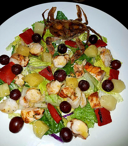 Lobster ,crab and fruit salad w/ citrus dressing....