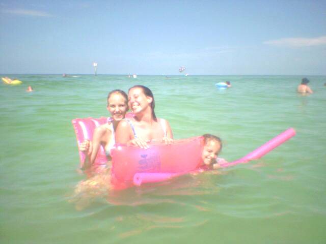 Me, My sister and my step daughter, Learin. Having a blast in the Ocean