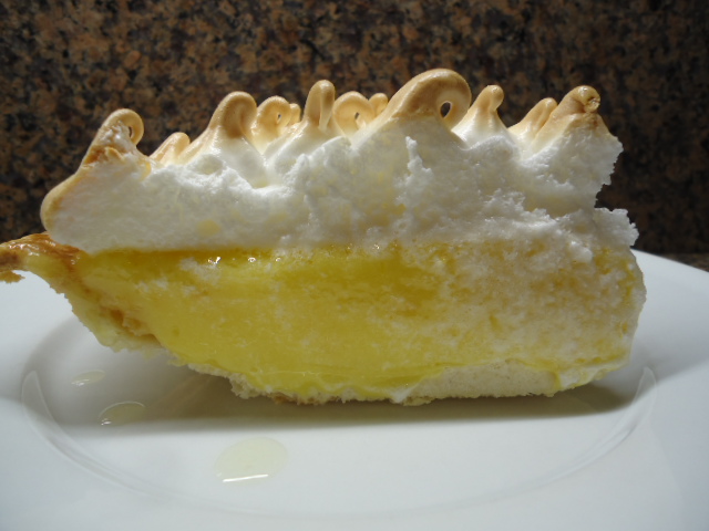 meyer lemon meringue pie slice, mmm!