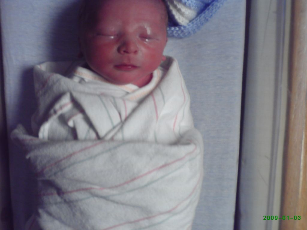 My new grandson, born on January 3, 2009